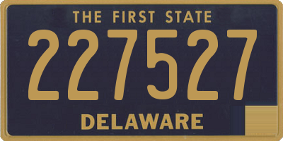 DE license plate 227527