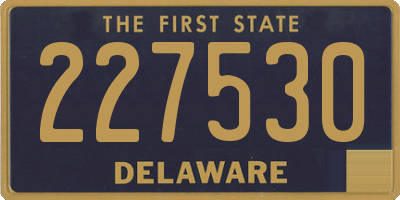 DE license plate 227530