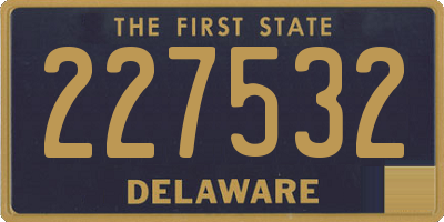 DE license plate 227532