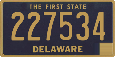 DE license plate 227534