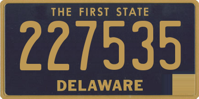 DE license plate 227535