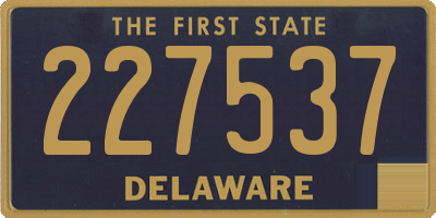 DE license plate 227537