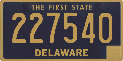 DE license plate 227540