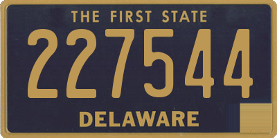 DE license plate 227544