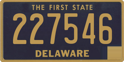 DE license plate 227546