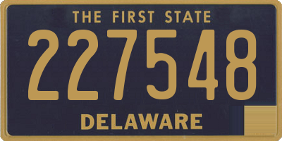 DE license plate 227548