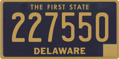 DE license plate 227550