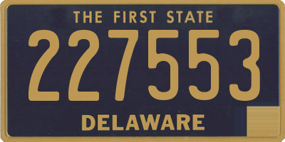 DE license plate 227553