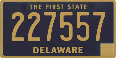 DE license plate 227557