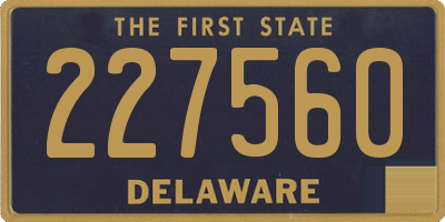 DE license plate 227560