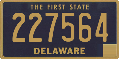 DE license plate 227564