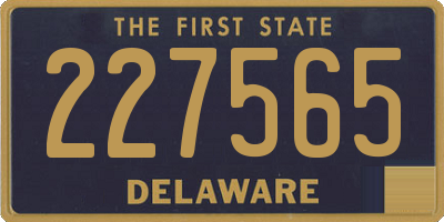DE license plate 227565