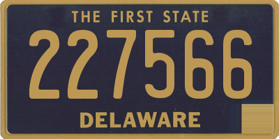 DE license plate 227566