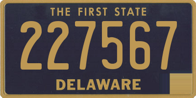 DE license plate 227567