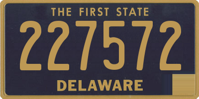 DE license plate 227572