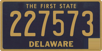 DE license plate 227573