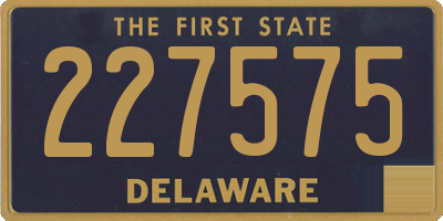 DE license plate 227575