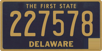 DE license plate 227578