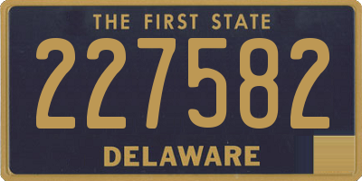 DE license plate 227582