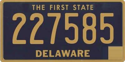 DE license plate 227585