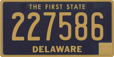 DE license plate 227586