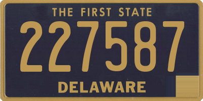 DE license plate 227587