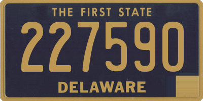 DE license plate 227590