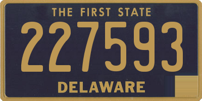 DE license plate 227593