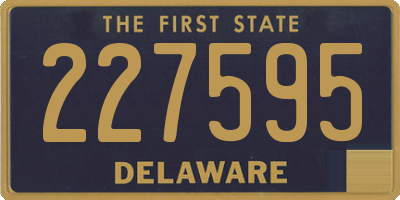 DE license plate 227595