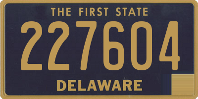 DE license plate 227604