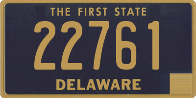 DE license plate 22761