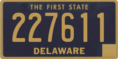 DE license plate 227611