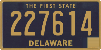 DE license plate 227614