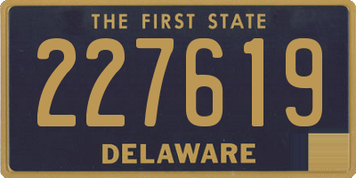 DE license plate 227619