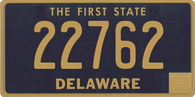 DE license plate 22762