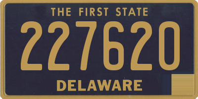 DE license plate 227620