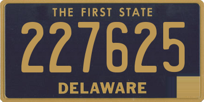 DE license plate 227625