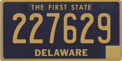 DE license plate 227629