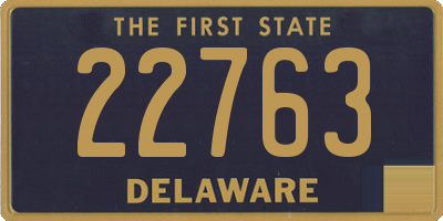 DE license plate 22763