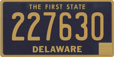 DE license plate 227630