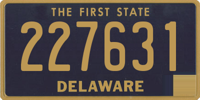 DE license plate 227631