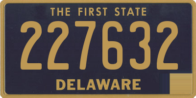 DE license plate 227632