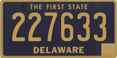 DE license plate 227633