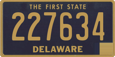 DE license plate 227634