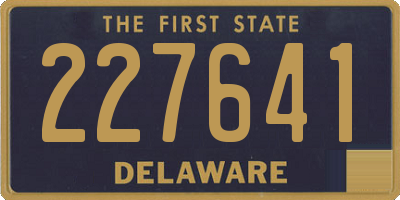 DE license plate 227641