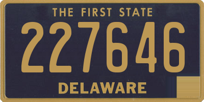 DE license plate 227646
