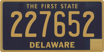 DE license plate 227652