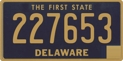 DE license plate 227653