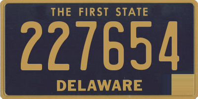 DE license plate 227654