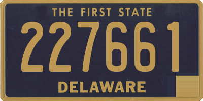 DE license plate 227661